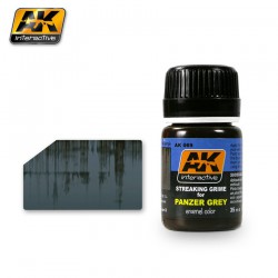 AK INTERACTIVE AK069 STREAKING GRIME FOR PANZER GREY VEHICLES 35ml