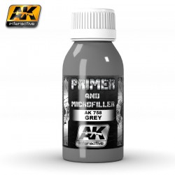 AK INTERACTIVE AK758 GREY PRIMER AND MICROFILLER 100ml