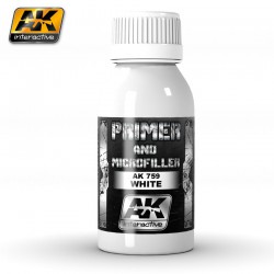 AK INTERACTIVE AK759 WHITE PRIMER AND MICROFILLER 100ml