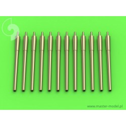 MASTER MODEL SM-700-051 1/700 USN 14in/50 (35,6 cm) gun barrels - for turrets with blastbags (12pcs) - New Mexico (BB-40) and Te