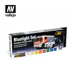 VALLEJO 71.154 Model Air Set Bluelight Set (8) Civil 8 Color Set 17 ml.