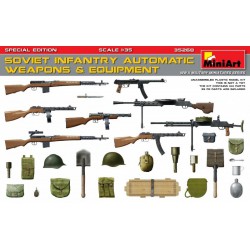MINIART 35268 1/35 Soviet Infantry Automatic Weapons & Equipment Special Edition