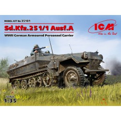 ICM 35101 1/35 Sd.Kfz.251/1 Ausf.A WWII German Armoured Personnel Carrier