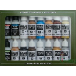 VALLEJO 70.102 Model Color Set Folkstone Special (16) 16 color Set 17 ml.