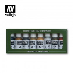 VALLEJO 70.118 Model Color Set Metallic Colors (8) 8 colors Set 17 ml.
