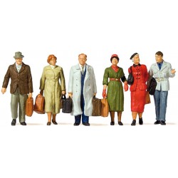 Preiser 65367 O Scale 1/43 Passagers Debout - Standing and walking travelers