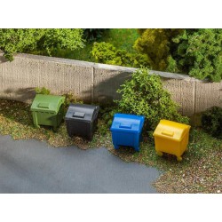 Faller 180343 HO 1/87 Refuse container set