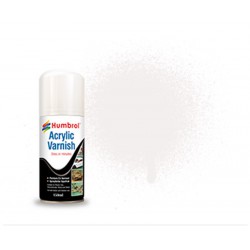 HUMBROL AD6135 Peinture Spray 135 Vernis Acrylique Satiné – Acrylic Satin Varnish 150ml