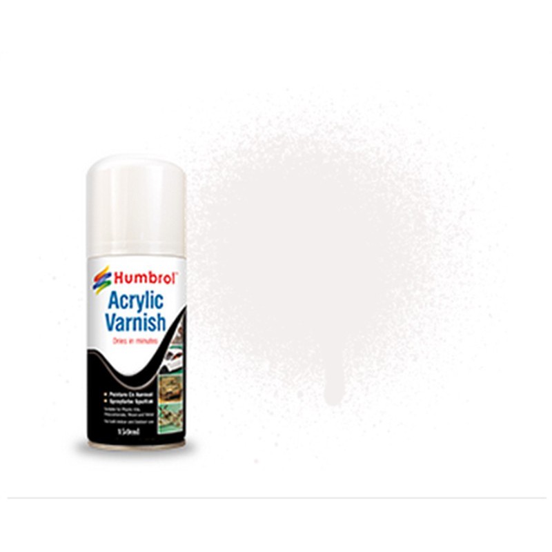 HUMBROL AD6135 Peinture Spray 135 Vernis Acrylique Satiné – Acrylic Satin  Varnish 150ml