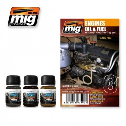 AMMO BY MIG A.MIG-7402 Weathering Engines Set (3p)
