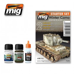 AMMO BY MIG A.MIG-7411 Weathering Winter Camo Starter Set (3p) 17ml