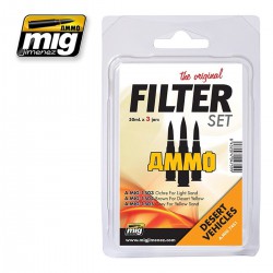 AMMO BY MIG A.MIG-7451 Filtre Set de Départ Pour Véhicule du Désert - Filter (3p) 17ml