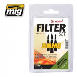 AMMO BY MIG A.MIG-7452 Filtres Pour Véhicules Verts – Filter Kit (3p)