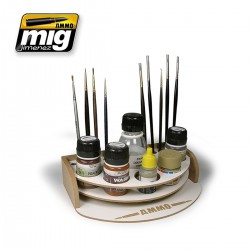 AMMO BY MIG A.MIG-8002 Mini Organiseur de Travail Pour Pinceaux et Flacons – Organizer