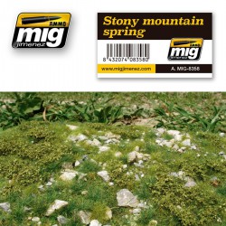 AMMO BY MIG A.MIG-8358 Plaque de Terrain Pour Montagne rocailleuse – Printemps