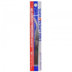 TAMIYA 74108 HG Angled Tweezers (Round Tip)