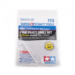 TAMIYA 74113 Foret Fin 0,2mm (Queue 1mm)