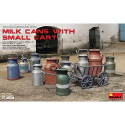 Miniart 35580 1/35 Milk cans with small cart