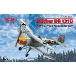 ICM 32030 1/32 Bücker Bü 131D,WWII German Training Aircraft(100% new molds)