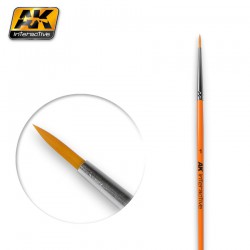 AK INTERACTIVE AK603 ROUND BRUSH 1 SYNTHETIC