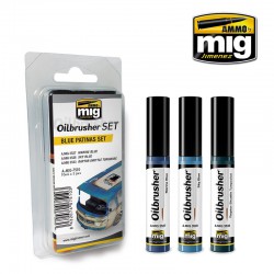 AMMO BY MIG A.MIG-7510 Oilbrusher Set Blue Patina