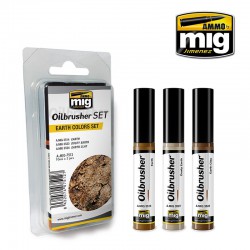 AMMO BY MIG A.MIG-7512 Oilbrusher Set Earth Colors Set