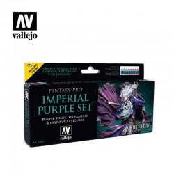 VALLEJO 74.104 Pro Nocturna Set Imperial Purple (8) 8 Color Set 17 ml.