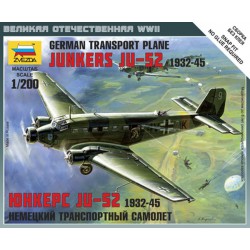 ZVEZDA 6139 1/144 German transport plane Junkers Ju 52 1932-1945
