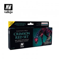 VALLEJO 74.103 Pro Nocturna Set Crimson Red Set (8) 8 Color Set 17 ml.