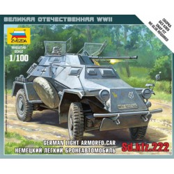 ZVEZDA 6157 1/100 German light armored car Sd.kfz.222