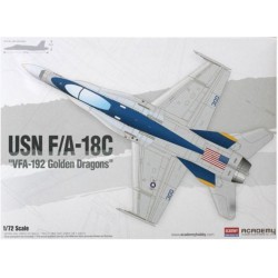 ACADEMY 12564 1/72 USN F/A-18C VFA-192 Golden Dragons