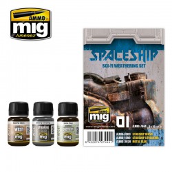 AMMO BY MIG A.MIG-7444 SPACESHIP SCI-FI WEATHERING SET 3x35ml