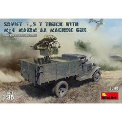 MINIART 35186 1/35 Soviet 1,5 t. Truck w/ M-4 Maxim AA Machine Gun