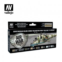 VALLEJO 71.601 Model Air Soviet / Russian colors Combat Helicopters post WWII to present (8) Soviet 17 ml.