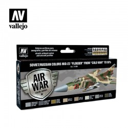 VALLEJO 71.606 MODEL AIR Soviet / Russian Colors MiG-23 "Flogger" from 70's to 90's (8 colors of 17 ml. set)