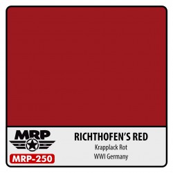 MR.PAINT MRP-250 Richthofen‘s Red (Krapplack Rot) – WWI Germany 30 ml.