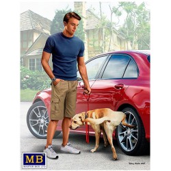MASTERBOX MB24049 1/24 Bart and Radley (dog) What he really thinks of your car