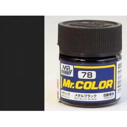 MR. HOBBY C78 Mr. Color (10 ml) Metal Black
