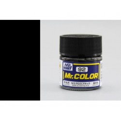MR. HOBBY C92 Mr. Color (10 ml) Semi Gloss Black