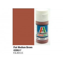 ITALERI Acrylic 4306AP Flat Medium Brown 20ml