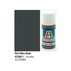 ITALERI Acrylic 4728AP Flat Olive Drab US Army 20ml