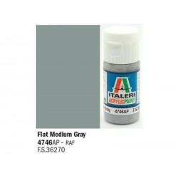 ITALERI Acrylic 4746AP Flat Medium Gray 20ml