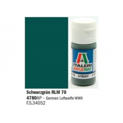 ITALERI Acrylic 4780AP Schwarzgrun RLM 70 20ml