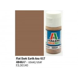 ITALERI Acrylic 4846AP Flat Dark Earth Ana 617 20ml