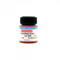 LifeColor UA606 Kriegsmarine Schiffsbodenfarbe Rot 5 - 22ml