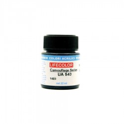 LifeColor UA543 Musta Black - 22ml