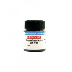 LifeColor UA736 Burned Black - 22ml