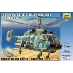 ZVEZDA 7221 1/72 Russian Marine Support Helicopter Ka-29 "Helix B"