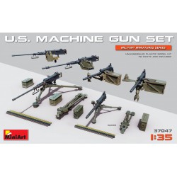MINIART 37047 1/35 U.S. Machine Gun Set (Browning M1919, M2 & Equipment)