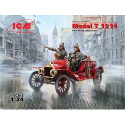 ICM 24017 1/24 Model T 1914 Fire Truck with Crew
